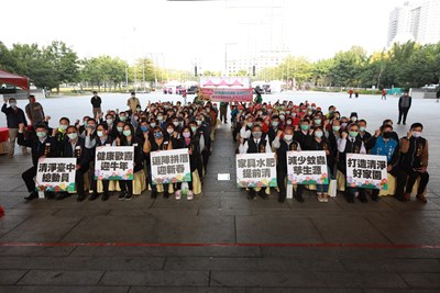 台中清潔月起跑暨環境衛生表揚記者會大合照